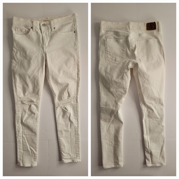 Levi's Premiun 311 Jeans Sz 28 Sharping Skinny White - Picture 1 of 11